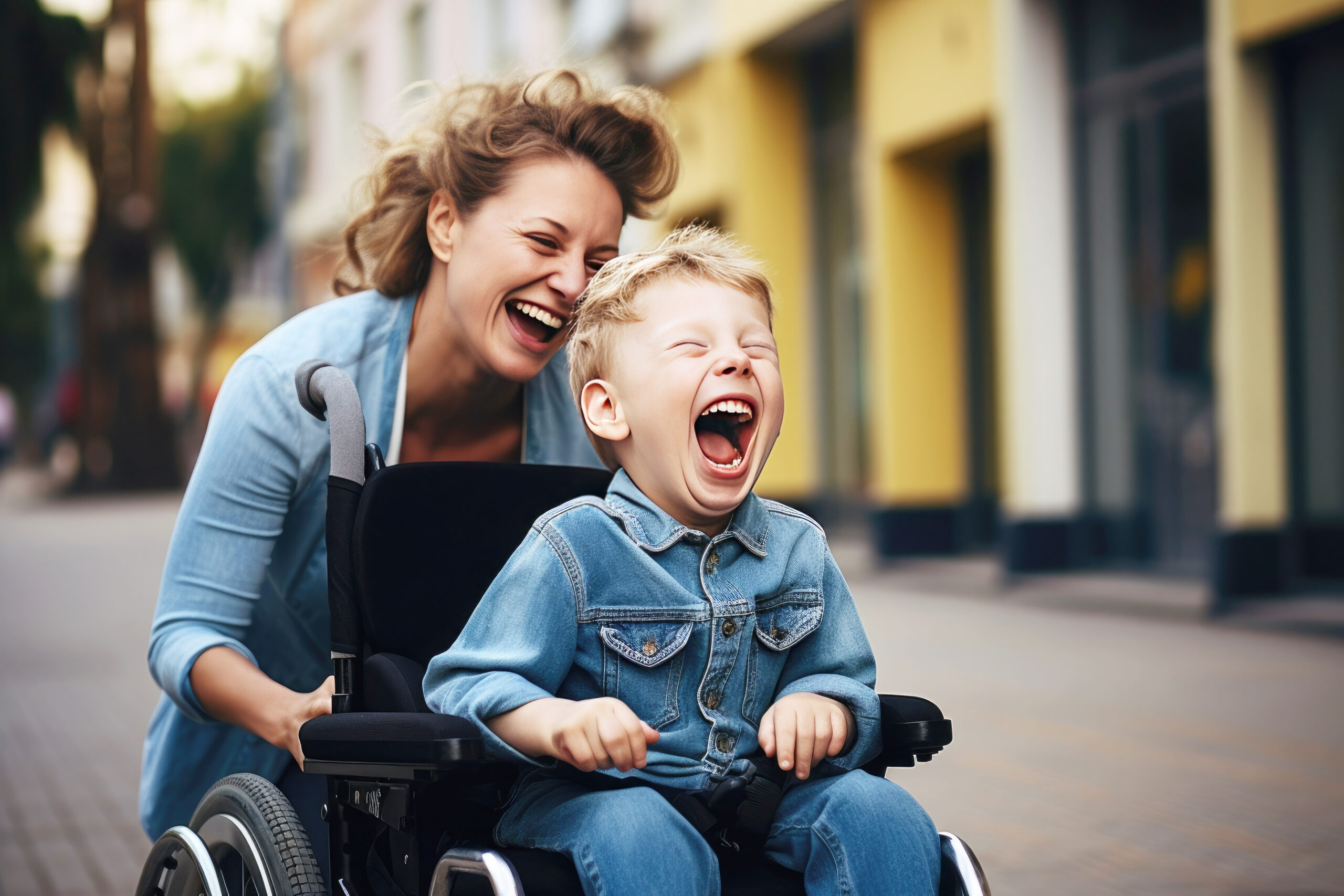 Child in wheelchair